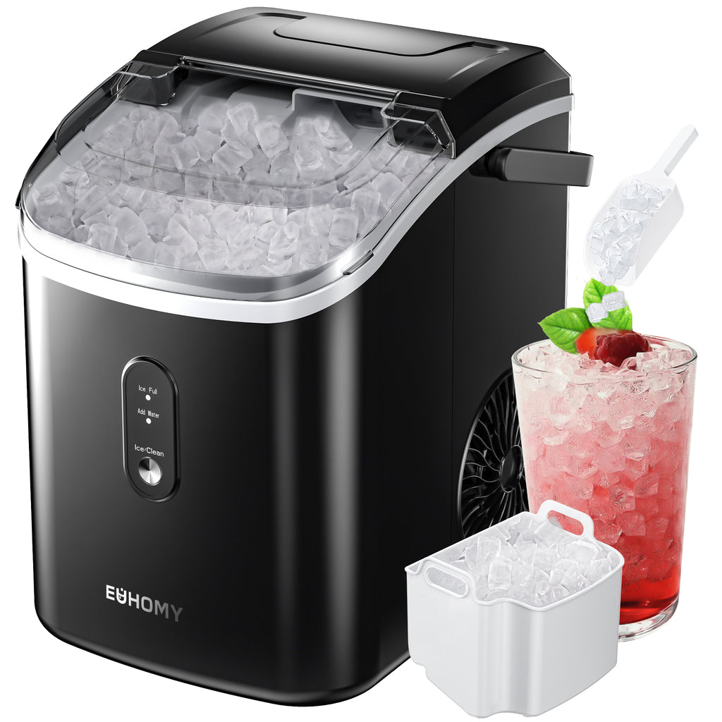 10'' Nugget Ice Countertop Ice Maker with Handle – Euhomy