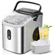 EUHOMY Countertop Ice Maker Machine with Handle 26.3lbs per Day 9 Bullet in 6 Mins