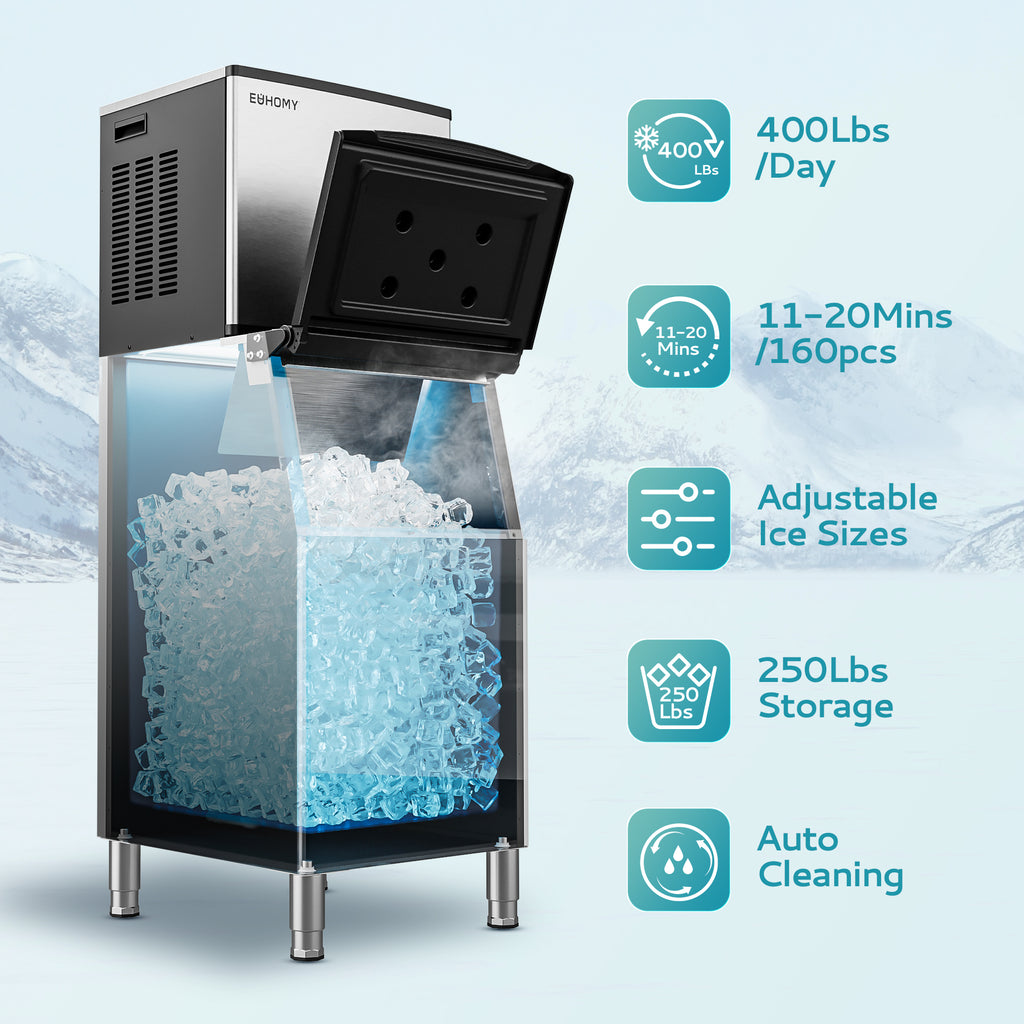 EUHOMY Ice Maker Machine Countertop Review, Check out this ice