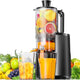 【Black Color Ships on May 16】EUHOMY Extra Large Feed Chute Slow Masticating Juicer
