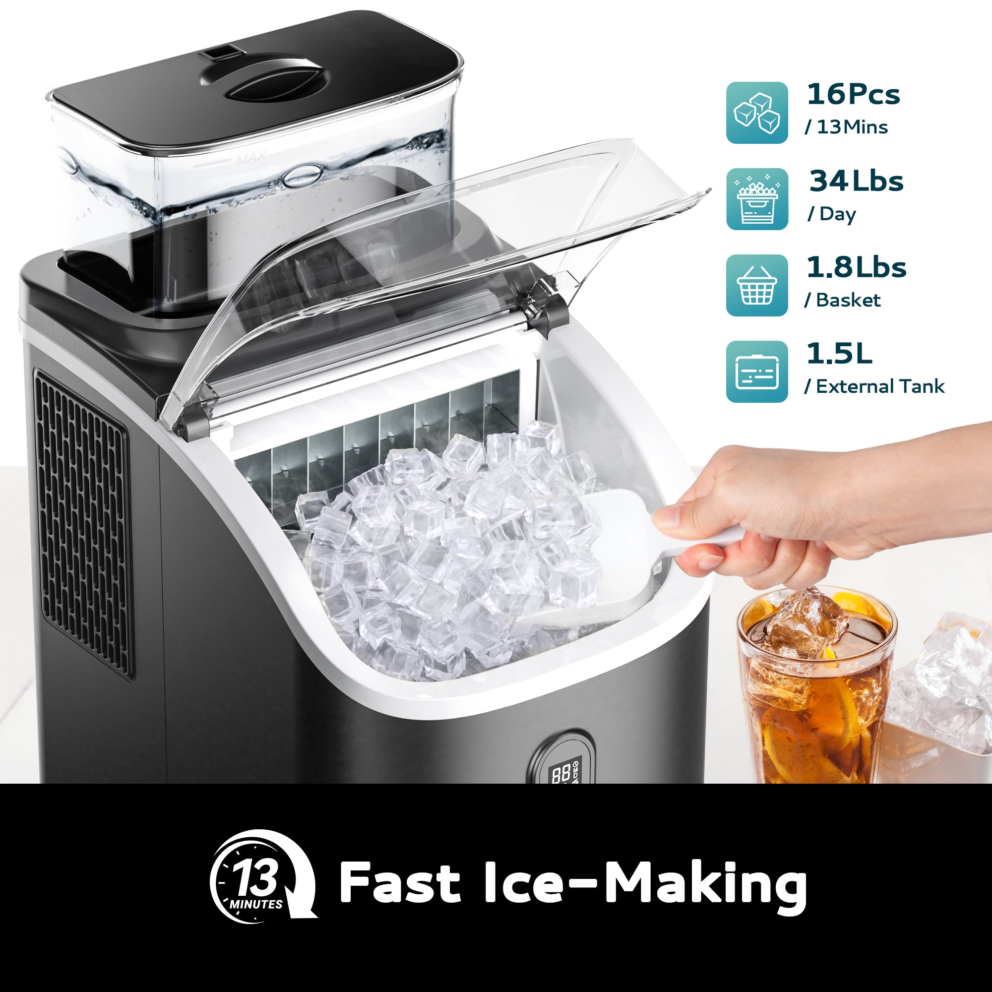 Euhomy Ice Maker popular Machine Countertop