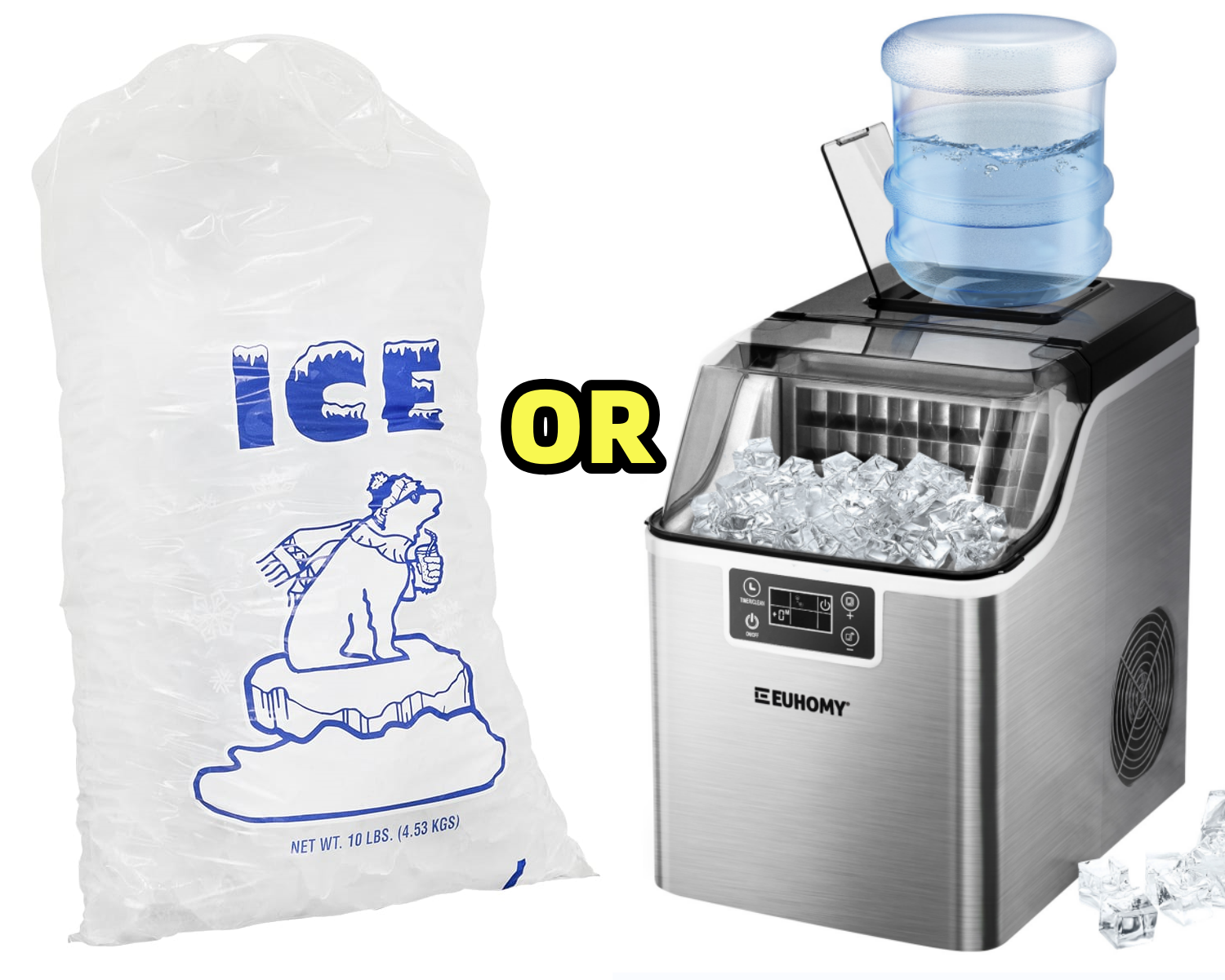 Benefits of Having Your Own Ice Machine Vs. Ice Bags