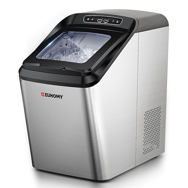 4.8lbs Stainless Trapezoid Nugget Ice Maker IM03S Euhomy