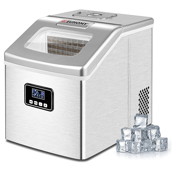 2.2lbs Stainless Cube Ice Maker IM-F - Euhomy