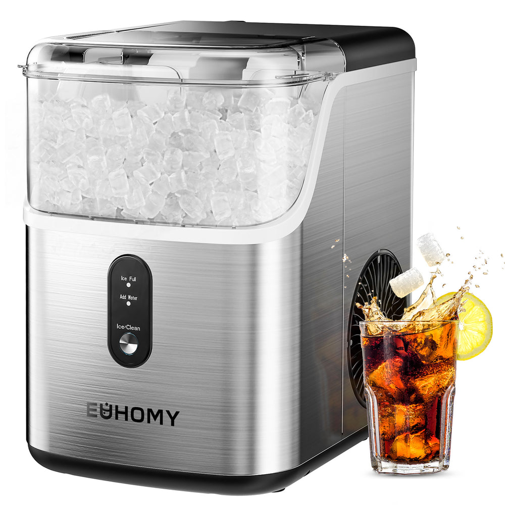 
                      
                        EUHOMY Pebble Ice Maker Machine with 35lbs/24H Soft Ice, Self-Cleaning Includes 2 Bottles of Cleaner - Euhomy
                      
                    