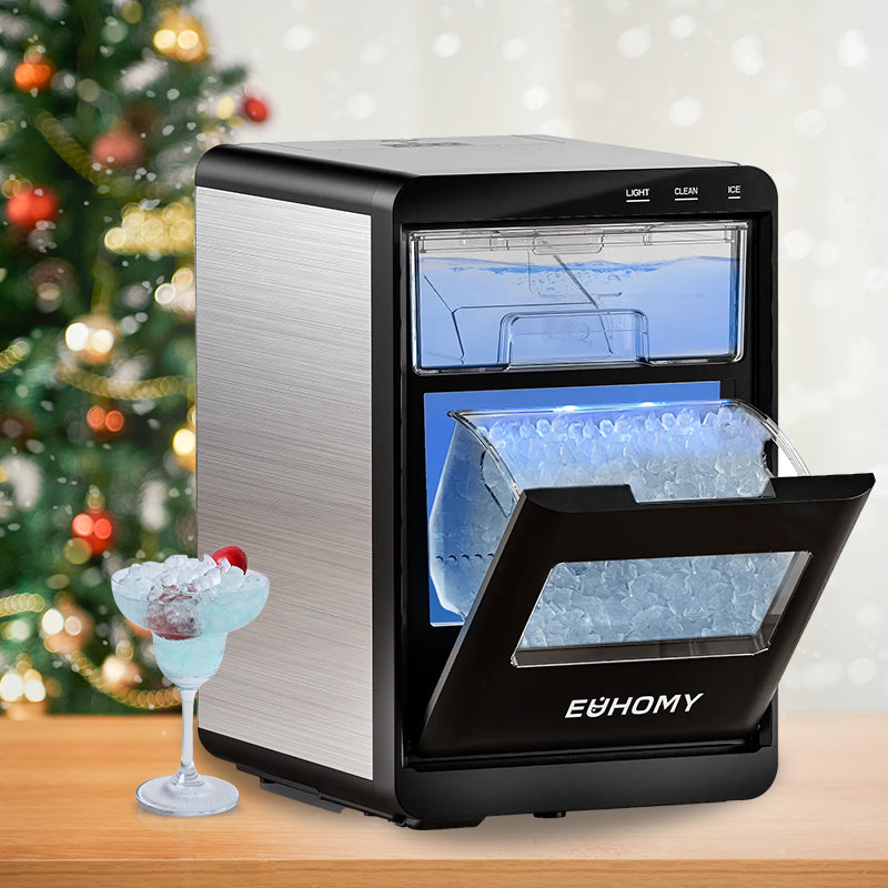 【Shipping on December 20th】EUHOMY Nugget Ice Maker Countertop, 40Lbs/24H Pebble Ice Maker Machine