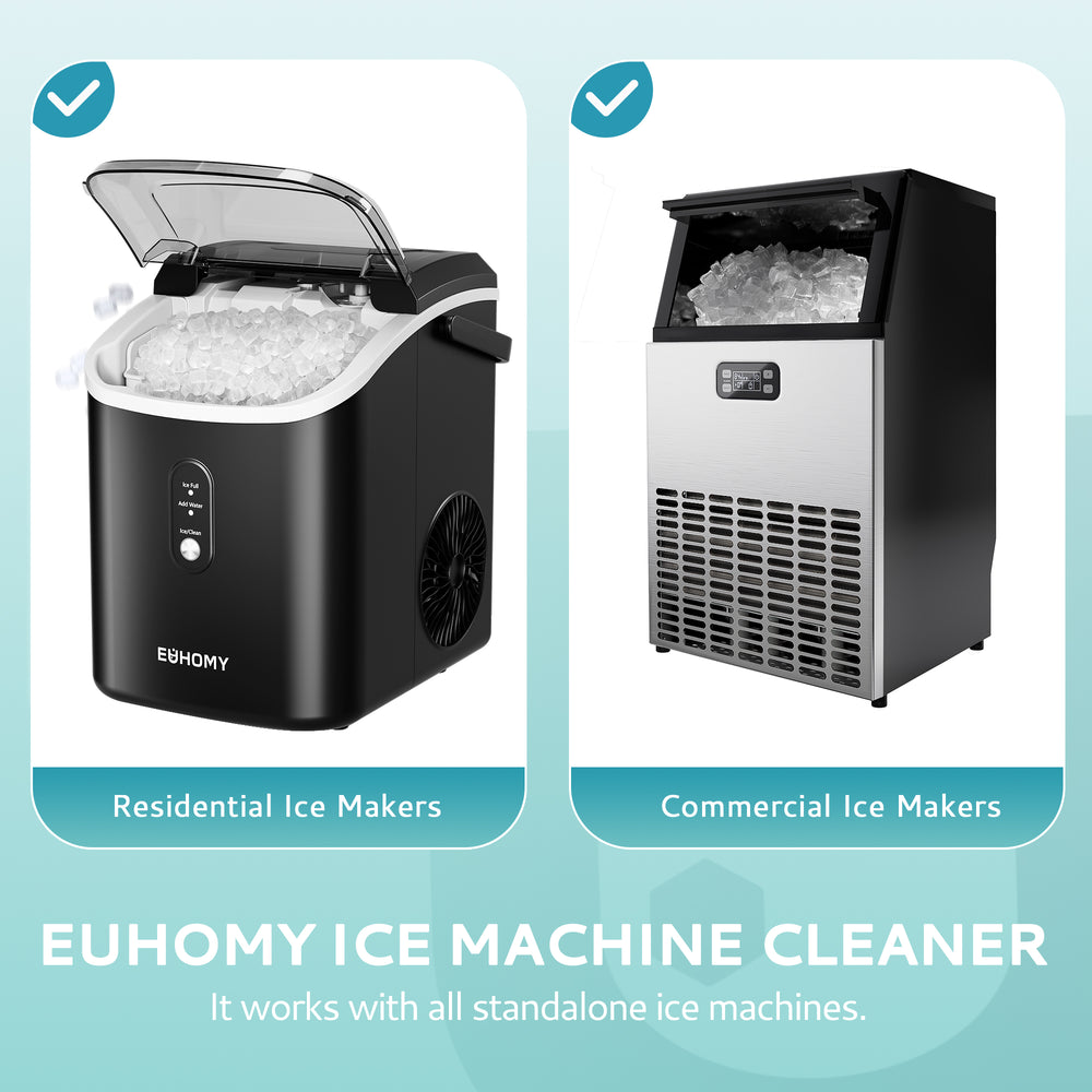 
                      
                        EUHOMY Ice Machine Cleaner Descaler, 16 Fl OZ Ice Maker Cleaner (4 Uses Per Bottle), Ideal Universal Descaling Solution for All Brands Ice Maker
                      
                    