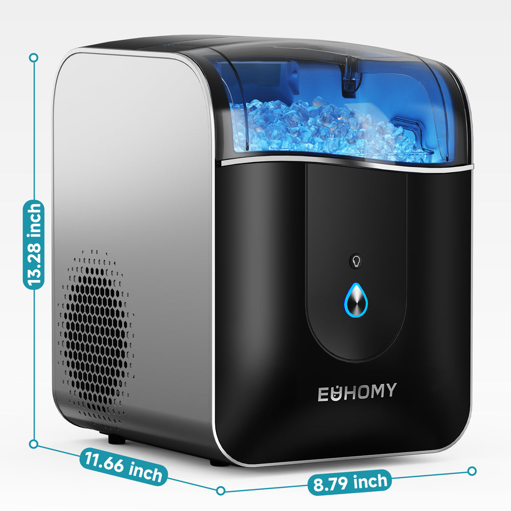 
                      
                        EUHOMY Pearl L1 Pro Portable Nugget Ice Maker Countertop–  Smart App Control & Alerts, 33Lbs/24H, 7–10 Mins Fast Ice
                      
                    