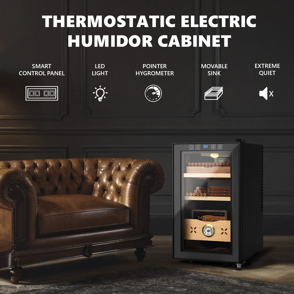 
                      
                        EUHOMY Electric Cigar Humidors, 25/35L Cigar Humidors, Cooling & Heating Humidor Cabinet Electric Cooler for 155 Counts - Euhomy
                      
                    