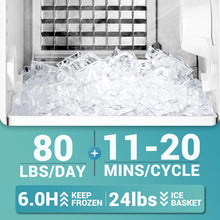 80lbs/24H Free Standing Commercial Ice Machine