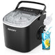 EUHOMY 12'' Black Bullet Ice Portable Low Noise  Ice Maker with Handle