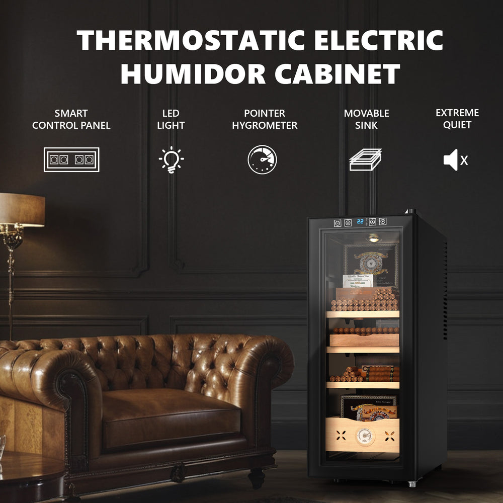 
                      
                        EUHOMY Electric Cigar Humidors, 25/35L Cigar Humidors, Cooling & Heating Humidor Cabinet Electric Cooler for 155 Counts - Euhomy
                      
                    