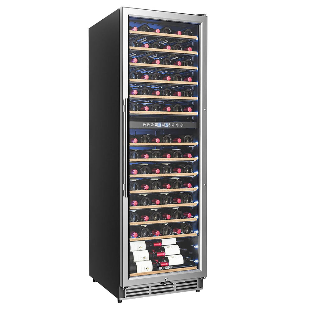 
                      
                        EUHOMY 24 Inch Wine Fridge Dual Zone, 154 Bottle Wine Cooler Refrigerator with Glass Door, Powerful Compressor Cooling - Euhomy
                      
                    