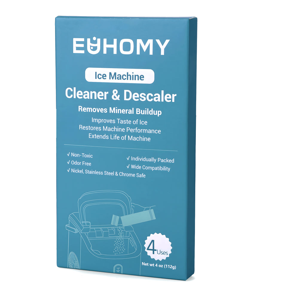 
                      
                        Euhomy Ice Maker Cleaner – Organic Citric Acid Powder | 4 Single-Use Packs | Safe & Effective Descaling
                      
                    