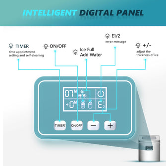 14'' Cube Ice Countertop Ice Maker
