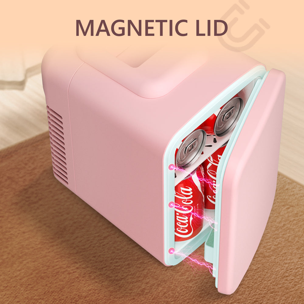 
                      
                        EUHOMY Mini Fridge, 4 Liter/6 Cans Small Refrigerator, Portable Cooler and Warmer for Skin Care, Cosmetics, Beverage, 4L Makeup Mini Fridge
                      
                    