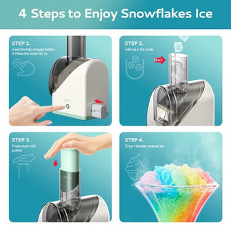Shaved Ice Machine with Batteries