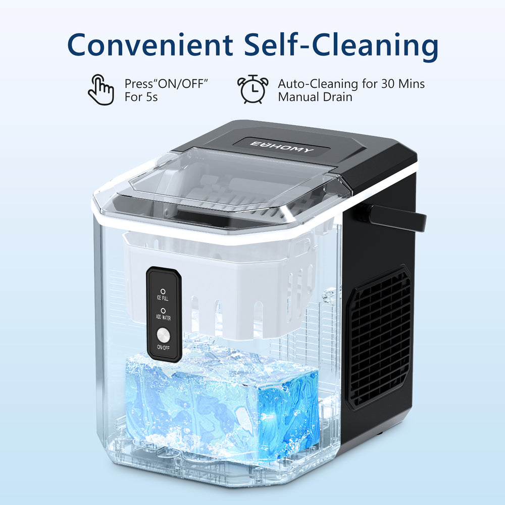 
                      
                        Euhomy Ice Maker Countertop , 26 lbs/24H, Unrivaled Portability - Euhomy
                      
                    