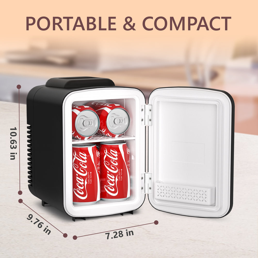 
                      
                        EUHOMY Mini Fridge, 4 Liter/6 Cans Small Refrigerator, Portable Cooler and Warmer for Skin Care, Cosmetics, Beverage, 4L Makeup Mini Fridge
                      
                    