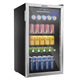 EUHOMY 3.2 Cu.Ft 126 Can Built in & Free Standing Beverage Cooler Wine Cooler