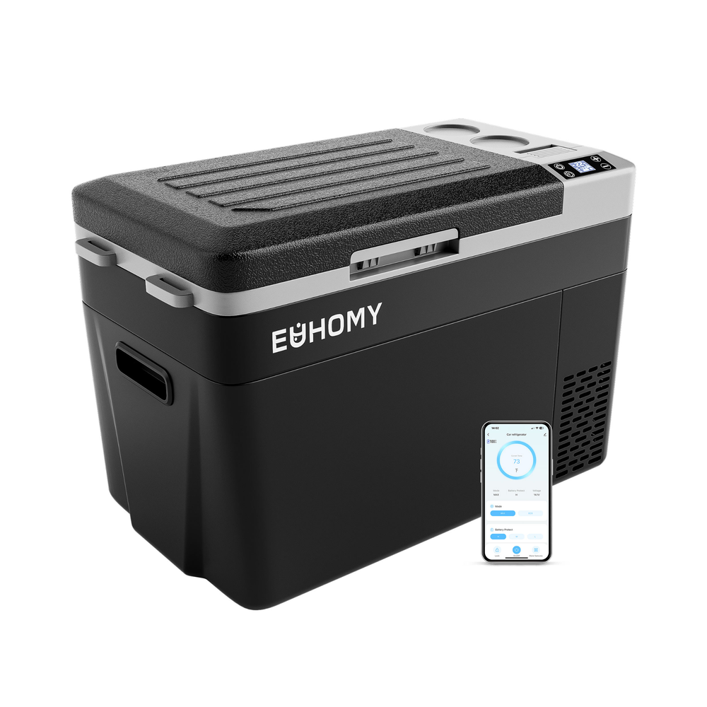 
                      
                        EUHOMY Low Noise Electric Cooler 12 Volt Usable Battery RV Refrigerator - Euhomy
                      
                    