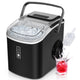 EUHOMY Countertop Ice Maker Machine with Handle Auto-Cleaning Portable Ice Maker with Basket and Scoop