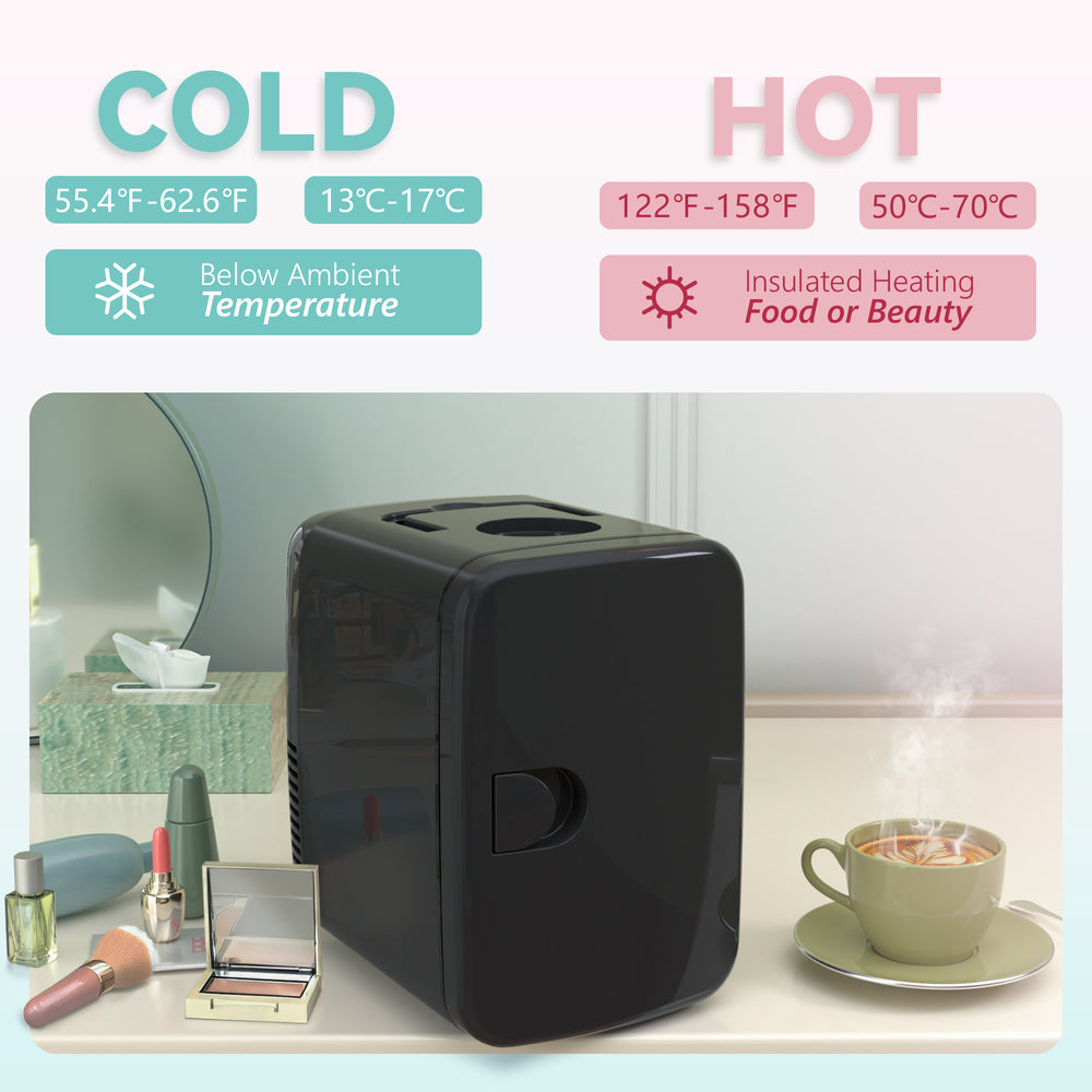 
                      
                        EUHOMY Mini Fridge, 4 AC/DC Small Refrigerator for Skincare, Portable Cooler and Warmer for Skin Care, Beverage, 4L Makeup Mini Fridge
                      
                    