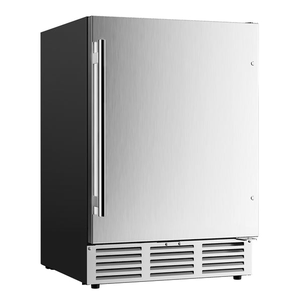 Euhomy Beverage Refrigerator and Cooler, 110 Can Mini Fridge with Glass Door, Small Refrigerator with Adjustable Shelves for Soda Beer or Wine