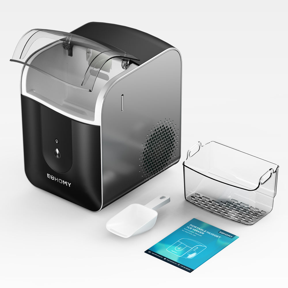 
                      
                        EUHOMY Pearl L1 Pro Portable Nugget Ice Maker Countertop–  Smart App Control & Alerts, 33Lbs/24H, 7–10 Mins Fast Ice
                      
                    