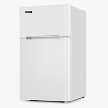 Safeplus Mini Dorm Compact Refrigerator, 3.2 Cu.Ft Compact Refrigerator  Under Counter Refrigerator with Small Freezer Removable Glass Shelves -  Drinks
