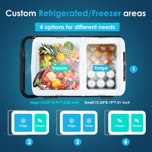 EUHOMY 12 Volt Car Refrigerators Dual Zone