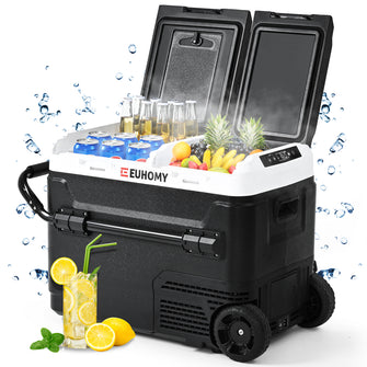 EUHOMY 12 Volt Car Refrigerators Dual Zone